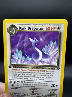 Pokemon TCG Dark Dragonair 33/82 Team Rocket 1st Edition WotC Vintage LP - Image 3