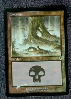 INVASION SWAMP (341) FOIL Magic the Gathering Unplayed Near Mint - Image 1