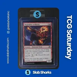 2025 MAGIC: THE GATHERING AETHERDRIFT #0137 MAGMAKIN ARTILLERIST FOIL - Image 1