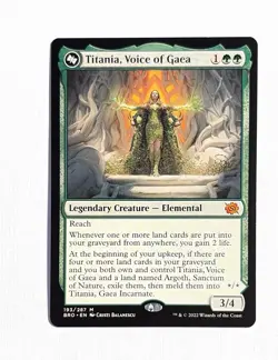 Titania, Voice of Gaea ~ MTG Brothers' War ~ 193/287 Mythic / Gaea Incarnate - Image 1