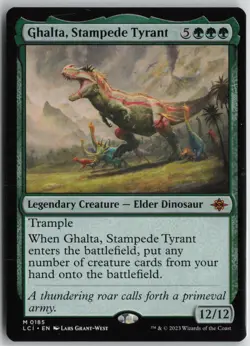 Ghalta, Stampede Tyrant M The Lost Caverns of Ixalan 185 Near Mint - Image 1