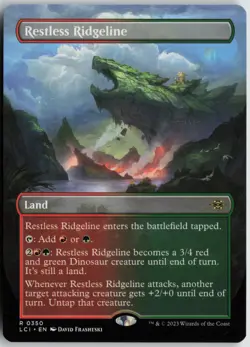 Restless Ridgeline (Borderless) R The Lost Caverns of Ixalan 350 Near Mint - Image 1