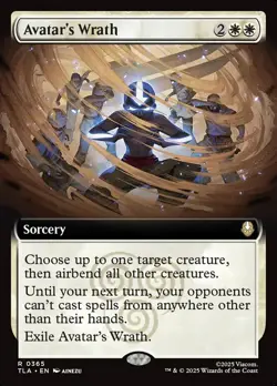 Avatar's Wrath (Extended Art) Avatar: The Last Airbender MTG Magic The Gathering - Image 1