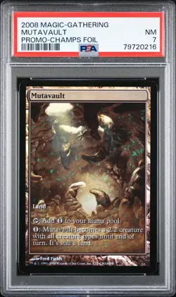 2008 MTG CHAMPS SPECIAL FRAME-TWO-HEADED GIANT-TOP PRIZE #C11 MUTAVAULT PSA 7 - Image 1