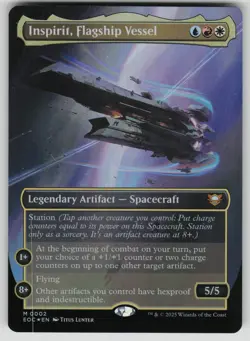 Inspirit, Flagship Vessel (Borderless) Foil M Commander: Edge of Eternities 2 NM - Image 1