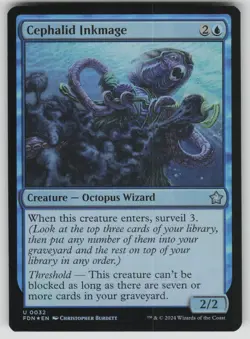 Cephalid Inkmage Foil U Foundations 32 NM - Image 1