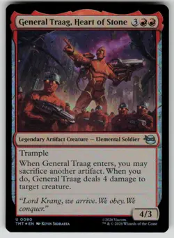 General Traag, Heart of Stone Foil U Teenage Mutant Ninja Turtles 90 NM - Image 1