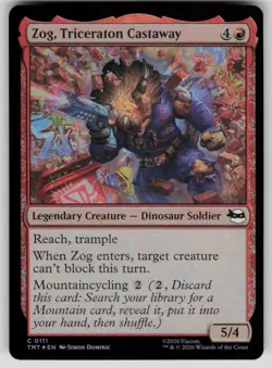 Zog, Triceraton Castaway Foil C Teenage Mutant Ninja Turtles 111 NM - Image 1