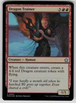 Dragon Trainer Foil U Foundations 84 NM - Image 1