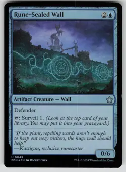 Rune-Sealed Wall Foil U Foundations 49 NM - Image 1