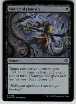 Masterful Flourish Foil Common Secrets of Strixhaven 89 MTG Near Mint 2026 - Image 1