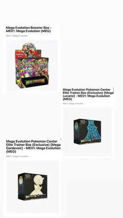 Pokemon Center Mega Evolution ETBs & Enhanced Booster Box *PRESALE* - Image 1