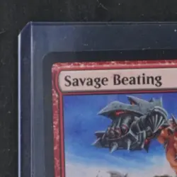 2023 MAGIC: THE GATHERING COMMANDER MASTERS #252 SAVAGE BEATING FOIL - Image 3
