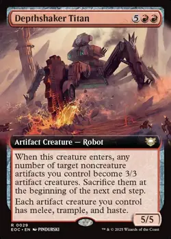 Depthshaker Titan * Extended Art * - EOC Edge of Eternities Commander - NM/MINT - Image 1