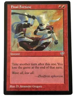MTG Final Fortune Mirage Gem Mint pack fresh original OG Vintage Magic (RARE) - Image 1