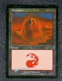 INVASION MOUNTAIN (344) FOIL Magic the Gathering Unplayed Near Mint - Image 1