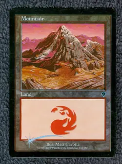 INVASION MOUNTAIN (343) FOIL Magic the Gathering Unplayed Near Mint - Image 1
