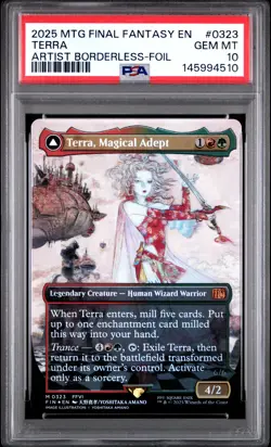 2025 MTG FINAL FANTASY #0323 ESPER TERRA/TERRA, MAGICAL ADEPT PSA 10 - Image 1