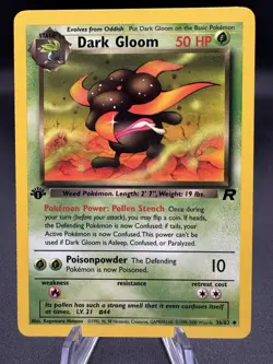 Pokemon TCG Dark Gloom 36/82 Team Rocket 1st Edition Vintage WOTC LP - Image 1