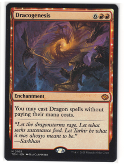 MTG Dracogenesis Tarkir: Dragonstorm TDM #105 mythic NM **LOOK**! - Image 1