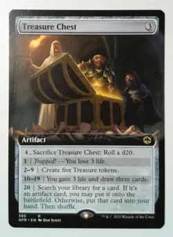 Treasure Chest *Rare* Magic MtG x1 AFR Extended Art - Image 1