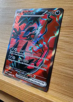Pokemon TCG Ultra Rare Full Art Holo Yveltal Ex 105/88 Perfect Order NM Card - Image 2