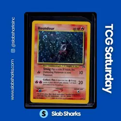 2001 POKEMON NEO DISCOVERY #5/75 HOUNDOUR HOLO RARE - Image 1