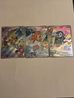 Pokemon TCG Piplup 042, Turtwig 040 and Chimchar 041 Promo - Image 1