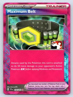 MAXIMUM BELT 154/162 HOLO ACE SPEC RARE PRIZE PACK SERIES CARDS POKEMON LP - Image 1