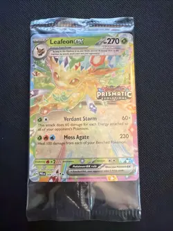 Pokemon Leafeon EX 006/131 Prismatic Evolutions Stamp Promo Sealed - Image 1