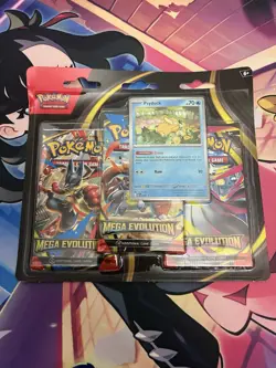 Pokemon Mega Evolution 3 Pack Blister | Psyduck & Golduck Promo—Factory Sealed— - Image 1
