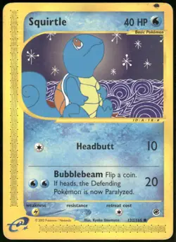 Squirtle (132) Pokemon Expedition Base Set 132/165 LP - Image 1