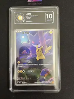 2025 Pokemon TCG Chinese Exclusive Pikachu Gengar 151C 172/151 AR LCC 10 -JKDW - Image 1