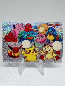 Pokemon Vintage Pocket Monsters Vending HOLO Prism Sticker 1999 Nintendo Japan - Image 1