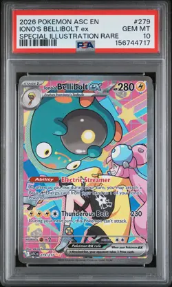 2026 POKEMON ASC EN-ASCENDED HEROES #279 IONO'S BELLIBOLT EX PSA 10 - Image 1