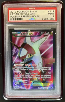 2013 Pokemon Black & White Plasma Freeze Latias #112/116 PSA 9 - Image 1