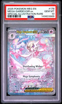 2025 POKEMON MEG EN-SPECIAL ILLUSTRATION RARE #178 MEGA GARDEVOIR EX PSA 10 - Image 1
