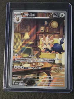 Pokemon TCG Sv: White Flare - Herdier 155/086 Illustration Rare - English - Image 1