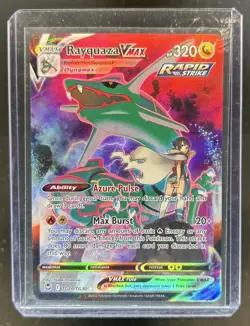 2022 Pokemon SWSH Silver Tempest Rayquaza VMAX Trainer Gallery Holo #TG20/TG30 - Image 1