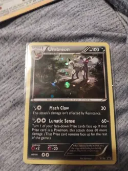 Pokemon TCG Umbreon XY96 Holo Black Star Promo Card 2016 - Image 1