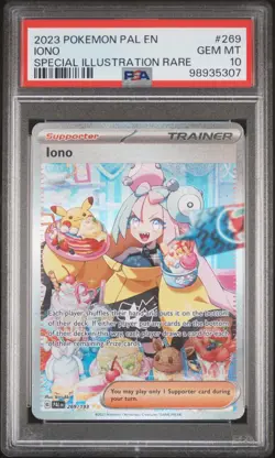 2023 POKEMON PAL EN-PALDEA EVOLVED SPECIAL ILLUSTRATION RARE #269 IONO PSA 10 - Image 1