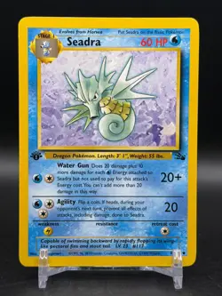 Seadra 42/62 Uncommon 1st edition Fossil Pokemon NM - Image 1