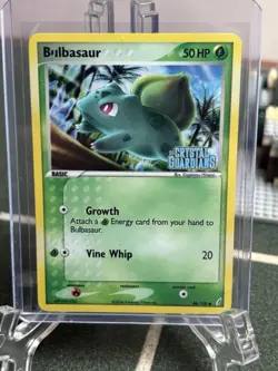 Pokemon Bulbasaur 46/100 EX Crystal Guardians Reverse Holo LP - Image 1