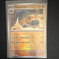 Pokemon Hippowdon Poke Ball Pattern Holo 053/131 Sv: Prismatic Evolutions - Image 1