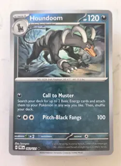 Houndoom (Master Ball Pattern) 063/131 SV: Prismatic Evolutions Pokemon Tcg - Image 1