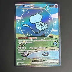 Bubble Mew EX 232/091 Special Illustration Rare Paldean Fates Pokemon pack fresh - Image 2