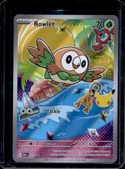2025 Pokemon MEP Black Star Promos Rowlet #043 - Image 1