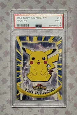 Pokemon TCG 1999 TOPPS T.V. PIKACHU #25 MINT PSA 9 - Image 1