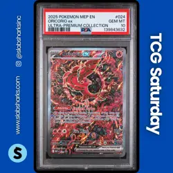 2025 POKEMON MEP BLACK STAR PROMO #024 ORICORIO EX ULTRA PREMIUM COLL. PSA 10 - Image 1