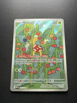 Pokemon TCG Shuckle Holo Mega Evolution Illustration Card 136/132 Mint Condition - Image 1